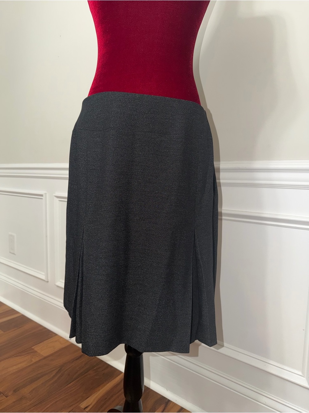 Alfani Women's Gray‎ Pleated Career Skirt Size 12